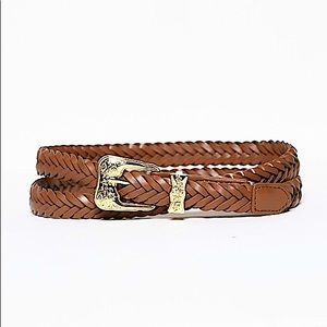 Sz Med Braided Western Buckle Belt